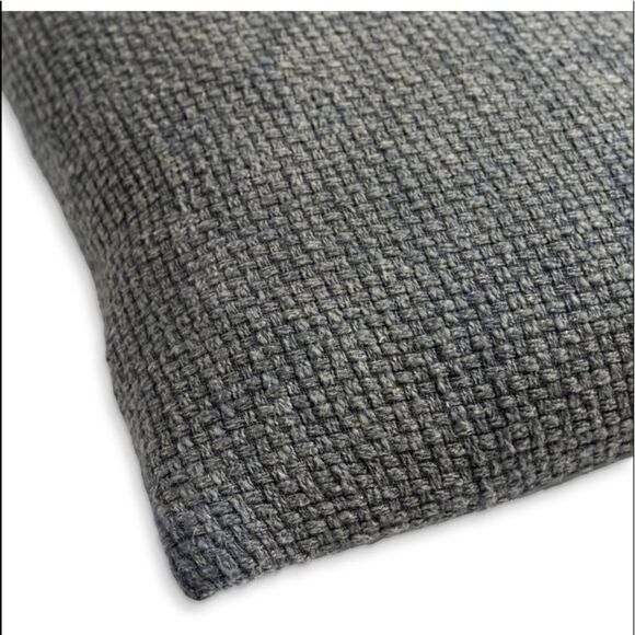 Surya Basketweave Decorative Pillow, 18" × 18" - Picture 4 of 5